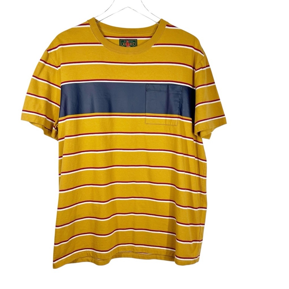 BEAMS Plus for J.Crew "Old Boy Surf Club" Crewneck Striped Short Sleeve Tee - Picture 2 of 9